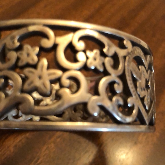 Vintage Brighton Scroll Heart bangle bracelet - Picture 6 of 10